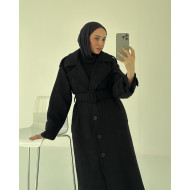 جكيت جوخ اسود مع حزام 
