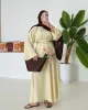 سوت قميص مع تنورة ترند اصفر