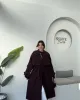 ترانشكوت اوفر سايز طويل - خمري ترانشكوت اوفر سايز طويل - خمري