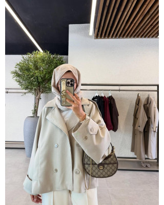 ترانشكوت اوفرسايز قصير بيج7537